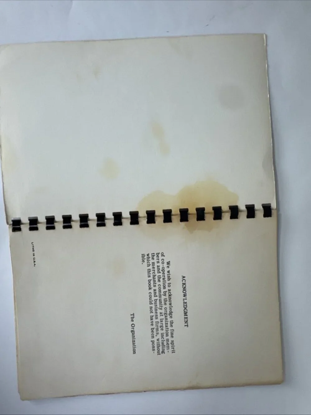 The Best in Cooking in Oakfield NY Cookbook IRA Spring VFW Auxiliary 50s/60s